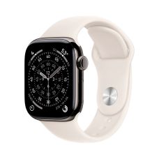 Apple Watch Series 11, 46 mm, Slate Titanium GPS+Cellular, Starlight Sport Band M/L